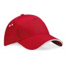 Cap - mod. B15C:Classic Red, 100% cotton, White, One Size